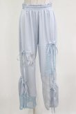 画像1: Candy Stripper / LACY PATCH WORK DROST PANTS  ライトブルー H-26-03-04-1012-PU-PA-KB-ZH (1)
