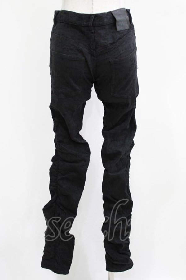 画像3: MiDiom / ジャガドシャーリングパンツ  ブラック H-26-03-04-1002-PU-PA-KB-ZH (3)