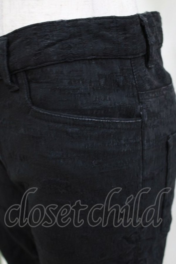 画像4: MiDiom / ジャガドシャーリングパンツ  ブラック H-26-03-04-1002-PU-PA-KB-ZH (4)