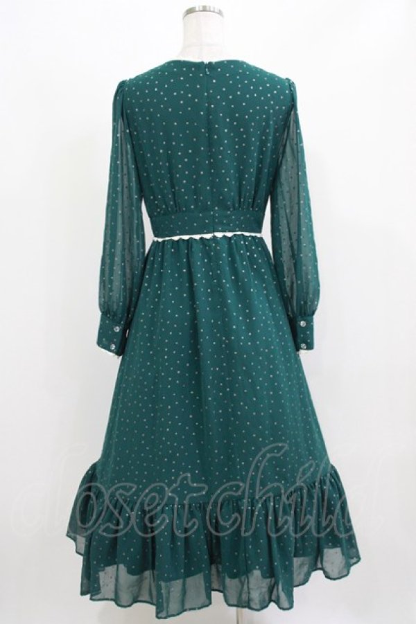 画像3: MILK / レイアドレス  グリーン×ゴールドスター H-26-03-04-1021-ML-OP-KB-ZH (3)