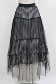 画像3: HELL CAT PUNKS / チュールスカート F 黒×白 H-26-03-04-1023-PU-SK-KB-ZH (3)