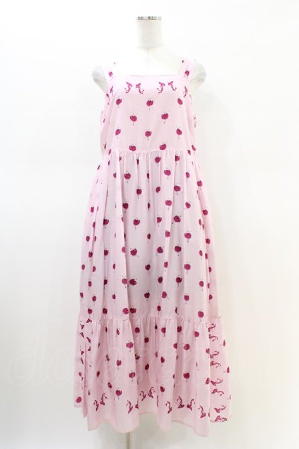 画像1: Jane Marple / Pas de bourreeティアードドレス  ピンク H-26-03-05-029-JM-OP-KB-ZH (1)