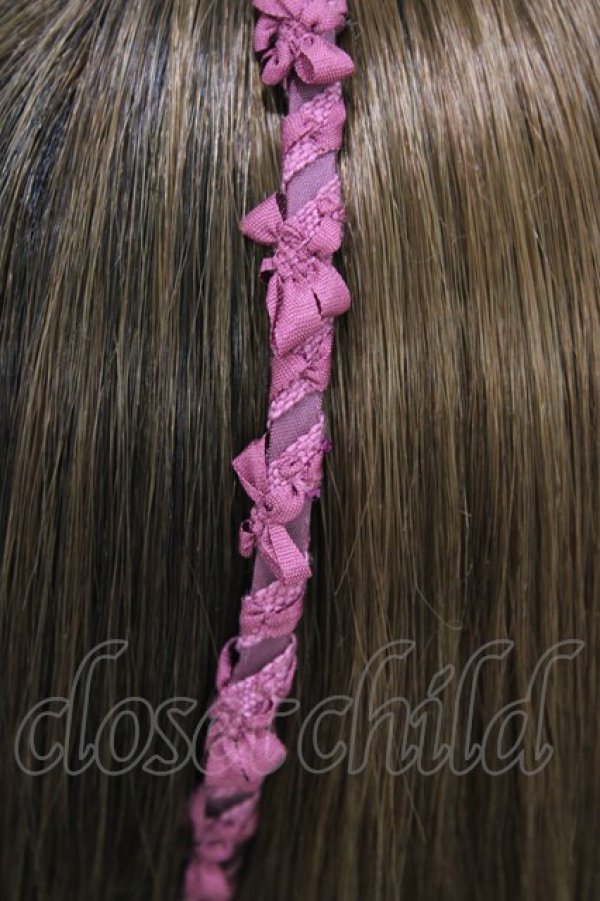 画像3: Jane Marple / ブレードリボンカチューシャ  ローズ H-26-03-05-004-JM-AC-KB-ZH (3)