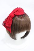 画像1: Melody BasKet / Dollyリボンカチューシャ  レッド H-26-03-05-005-LO-AC-KB-ZH (1)