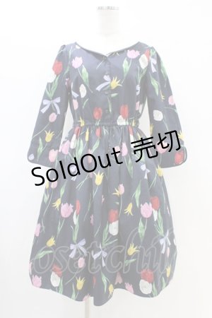 画像: Emily Temple cute / Tulipワンピース  ネイビー H-26-03-05-034-ET-OP-KB-ZH