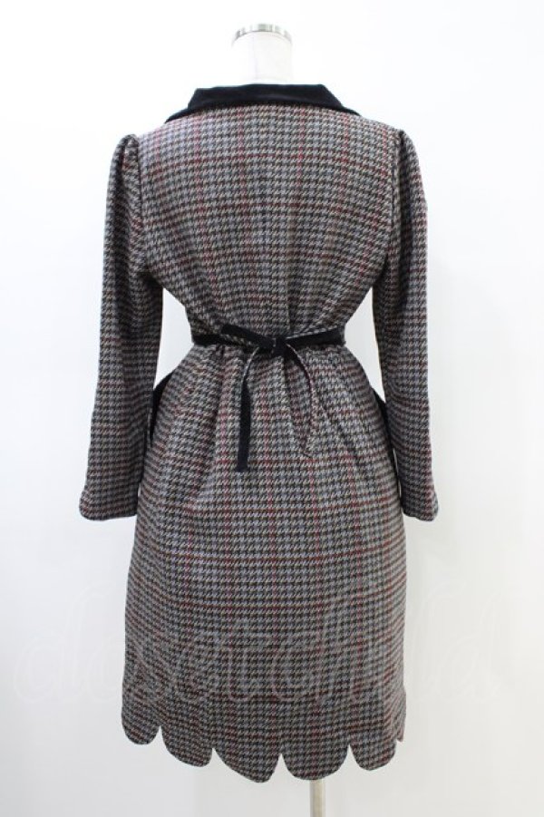 画像2: MILK / MISS WATSONワンピース  グレー×ブラック H-26-03-05-035-ML-OP-KB-ZH (2)