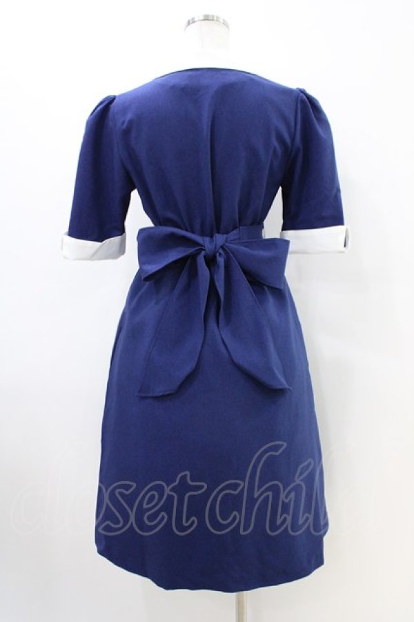 画像2: MILK / CA LADYワンピース  ネイビー H-26-03-05-036-ML-OP-KB-ZH (2)