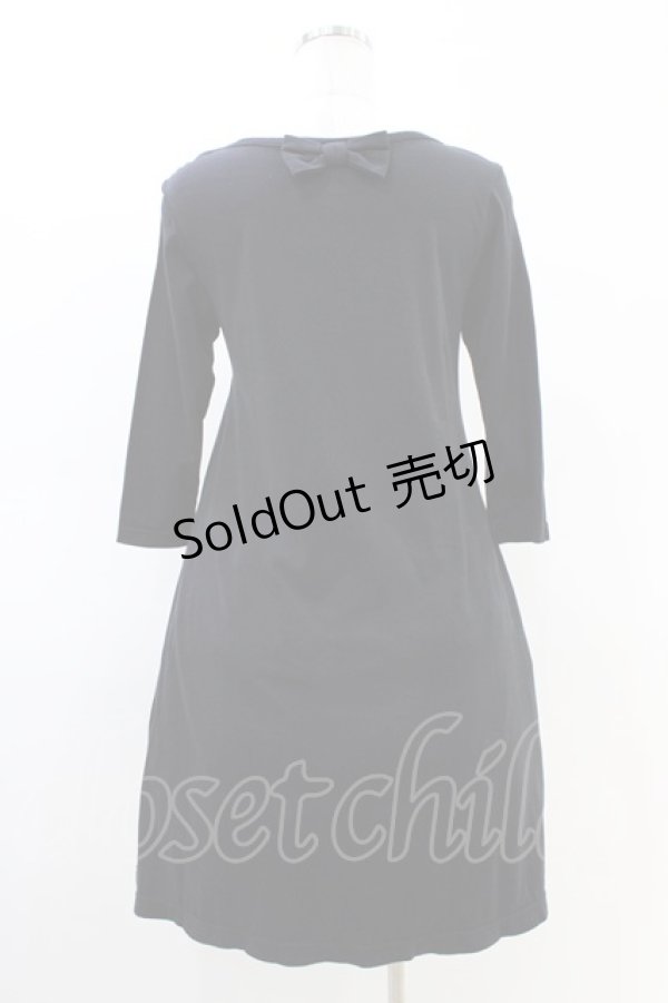 画像2: Emily Temple cute / ワンダーランドカットソーワンピース  クロ H-26-03-05-038-ET-OP-KB-ZH (2)