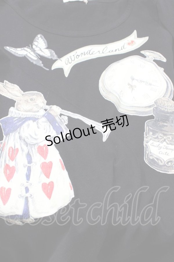 画像3: Emily Temple cute / ワンダーランドカットソーワンピース  クロ H-26-03-05-038-ET-OP-KB-ZH (3)