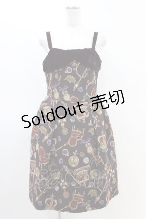 画像: Jane Marple / ロイヤルコレクションゴブランのキャミワンピース  エンジ H-26-03-05-041-JM-OP-KB-ZH