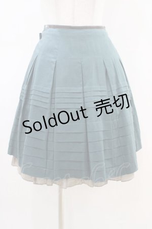 画像: Jane Marple / 配色タックスカート M グリーン×グレー H-26-03-05-045-JM-SK-KB-ZH