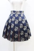 画像1: Jane Marple Dans Le Salon / ローズジャガードタックスカート  ネイビー H-26-03-05-046-JM-SK-KB-ZH (1)