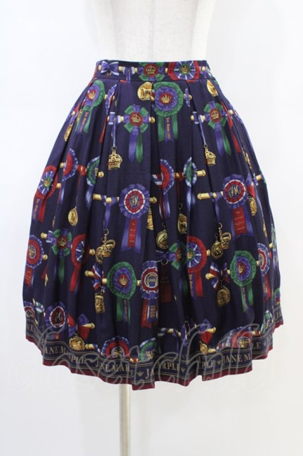 画像1: Jane Marple / Royal riding clubタックスカート  ネイビー H-26-03-05-047-JM-SK-KB-ZH (1)