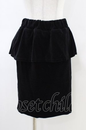画像: MILK / ペプラムタイトスカート  ブラック H-26-03-05-049-ML-SK-KB-ZH