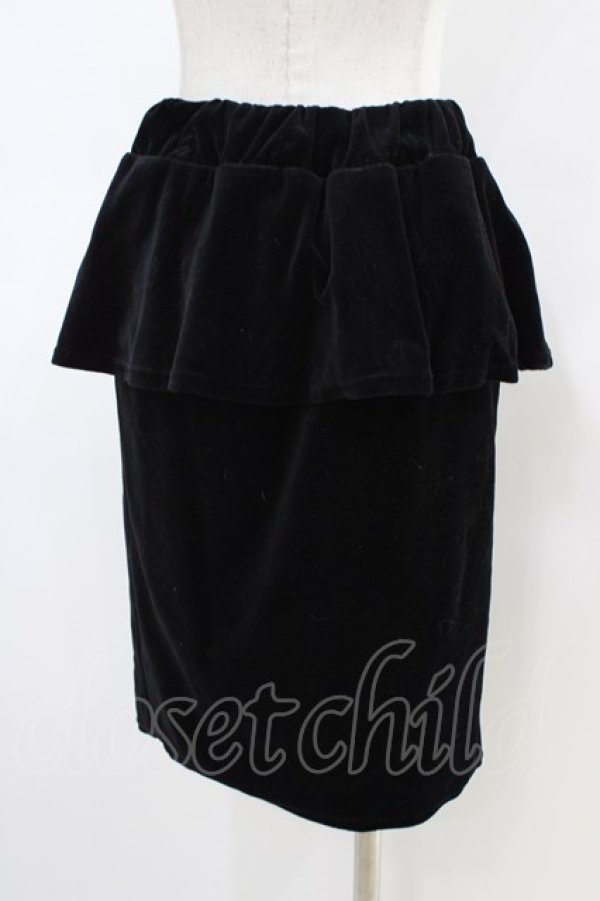 画像2: MILK / ペプラムタイトスカート  ブラック H-26-03-05-049-ML-SK-KB-ZH (2)