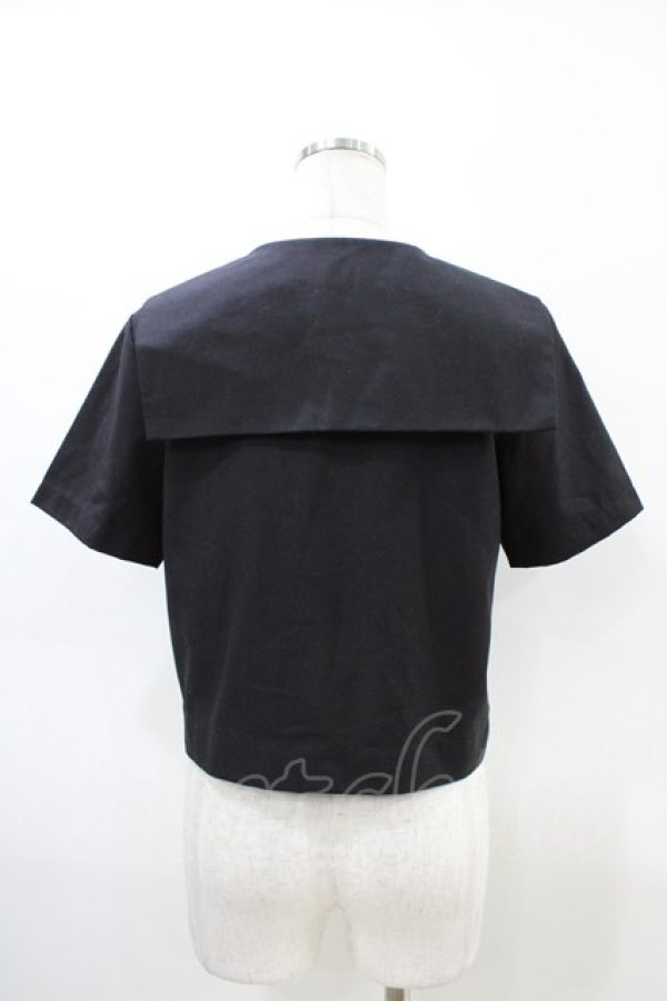 画像2: BLOOD SUPPLY（海外ブランド） / Key JK Sailorブラウス L ブラック H-26-03-05-051-GO-BL-KB-ZH (2)