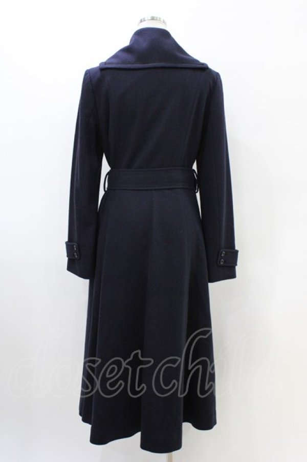画像2: Sheglit / "Lorraine"ロングコート  ネイビー H-26-03-05-053-EL-CO-KB-ZH (2)