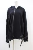 画像1: CIVARIZE / ベルトZIPパーカー  黒 H-26-03-05-058-GO-TO-KB-ZH (1)