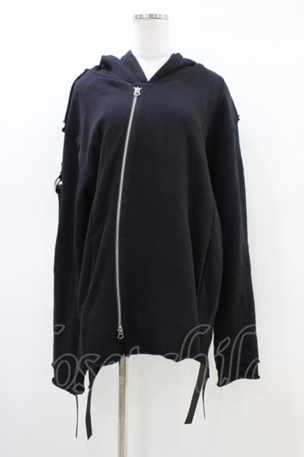 画像1: CIVARIZE / ベルトZIPパーカー  黒 H-26-03-05-058-GO-TO-KB-ZH (1)