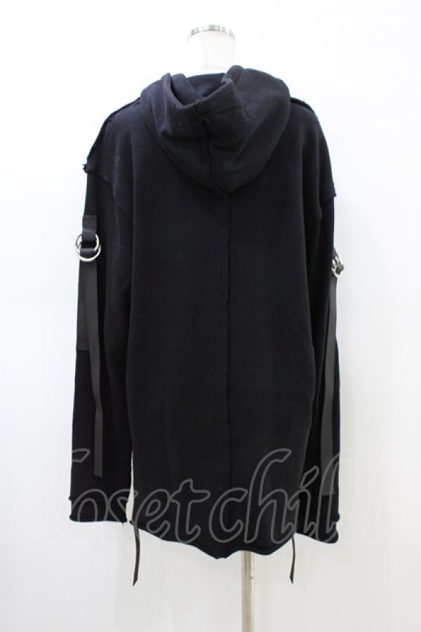 画像2: CIVARIZE / ベルトZIPパーカー  黒 H-26-03-05-058-GO-TO-KB-ZH (2)