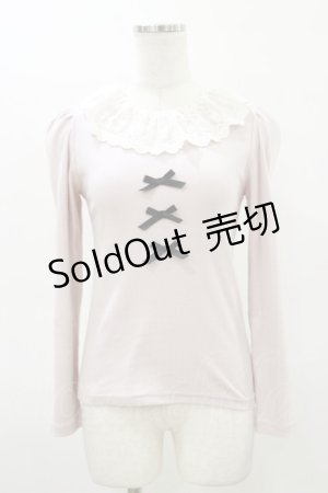 画像: Ank Rouge / レース衿トップス M ピンク H-26-03-05-1042-CA-TO-NS-ZH