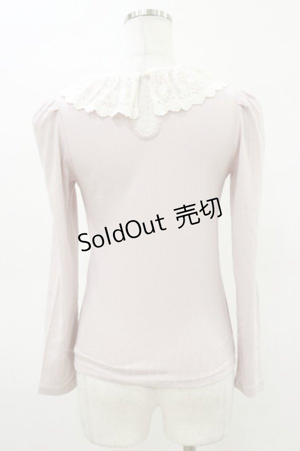 画像2: Ank Rouge / レース衿トップス M ピンク H-26-03-05-1042-CA-TO-NS-ZH (2)