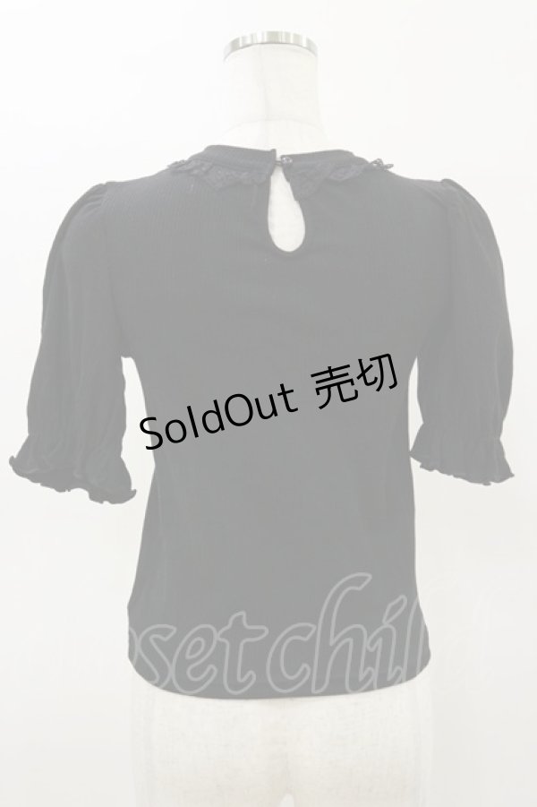 画像2: Ank Rouge / チュール切り替えテレコ M ブラック H-26-03-05-1043-CA-TO-NS-ZH (2)