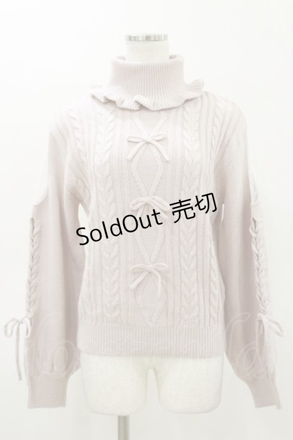 画像1: Ank Rouge / 肩あきニット M ピンク H-26-03-05-1044-CA-TO-NS-ZH (1)