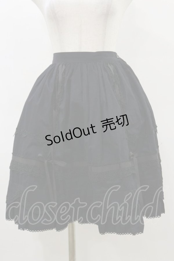 画像1: BABY,THE STARS SHINE BRIGHT / バーバリー裾スカラップスカート Free ブラック H-26-03-05-1051-BA-SK-NS-ZH (1)