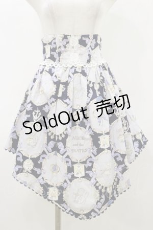 画像: ALICE and the PIRATES / 宝石柄コルセットスカート Free ネイビー H-26-03-05-1052-PA-SK-NS-ZH