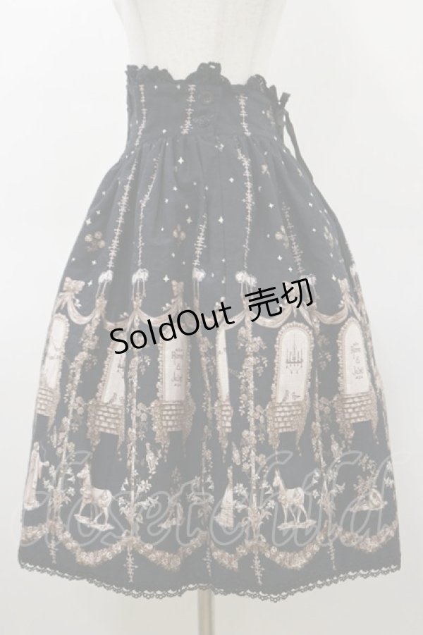 画像3: ALICE and the PIRATES / Poison de l'amour柄スカート Free ブラック H-26-03-05-1055-PA-SK-NS-ZH (3)