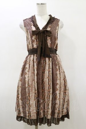 画像: axes femme / シフォンリボンワンピース M ピンク H-26-03-05-1063-AX-OP-NS-ZH