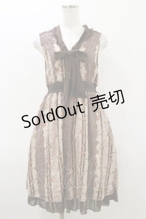 画像: axes femme / シフォンリボンワンピース M ピンク H-26-03-05-1063-AX-OP-NS-ZH