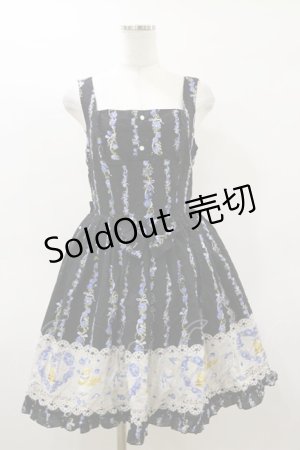 画像: metamorphose / Happy Bellリボンジャンパースカート Free ブラック H-26-03-05-1064-ME-OP-NS-ZH