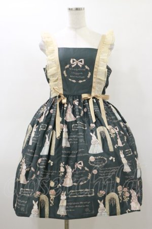 画像: Cute.Q（海外ロリータブランド） / うさぎジャンパースカート L グリーン H-26-03-05-1065-GO-OP-NS-ZH