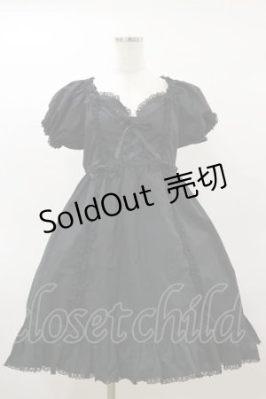 画像: metamorphose / レースアップワンピース Free ブラック H-26-03-05-1067-ME-OP-NS-ZH