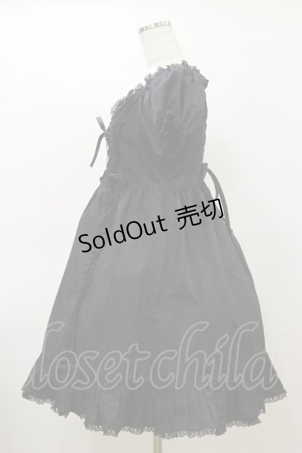 画像3: metamorphose / レースアップワンピース Free ブラック H-26-03-05-1067-ME-OP-NS-ZH (3)