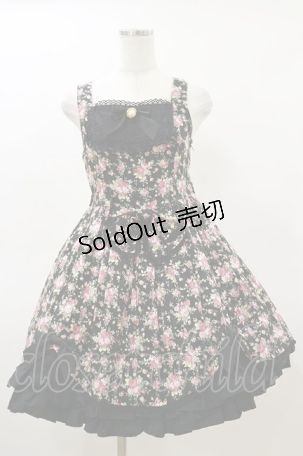 画像1: BABY,THE STARS SHINE BRIGHT / ロココ・フローリアジャンパースカート Free ブラック H-26-03-05-1068-BA-OP-NS-ZH (1)