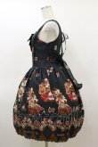 画像3: ALICE and the PIRATES / いばらうさぎのペイサージュ柄ジャンパースカートII型セット Free ブラック H-26-03-05-1070-PA-OP-NS-ZH (3)