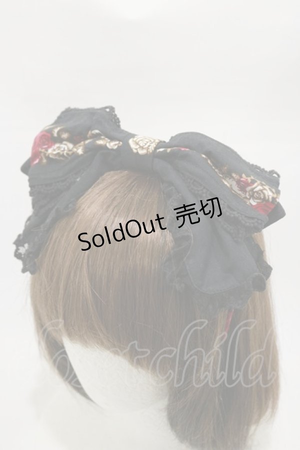 画像4: ALICE and the PIRATES / いばらうさぎのペイサージュ柄ジャンパースカートII型セット Free ブラック H-26-03-05-1070-PA-OP-NS-ZH (4)