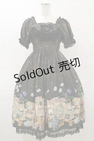 画像: ALICE and the PIRATES / Mystical emotion〜クリスの心の囁き〜柄ワンピース Free ブラック H-26-03-05-1071-PA-OP-NS-ZH