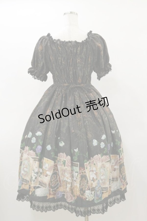 画像2: ALICE and the PIRATES / Mystical emotion〜クリスの心の囁き〜柄ワンピース Free ブラック H-26-03-05-1071-PA-OP-NS-ZH (2)