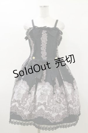 画像: ALICE and the PIRATES / A/P海賊柄ジャンパースカート＆カチューシャ Free ブラック H-26-03-05-1072-PA-OP-NS-ZH