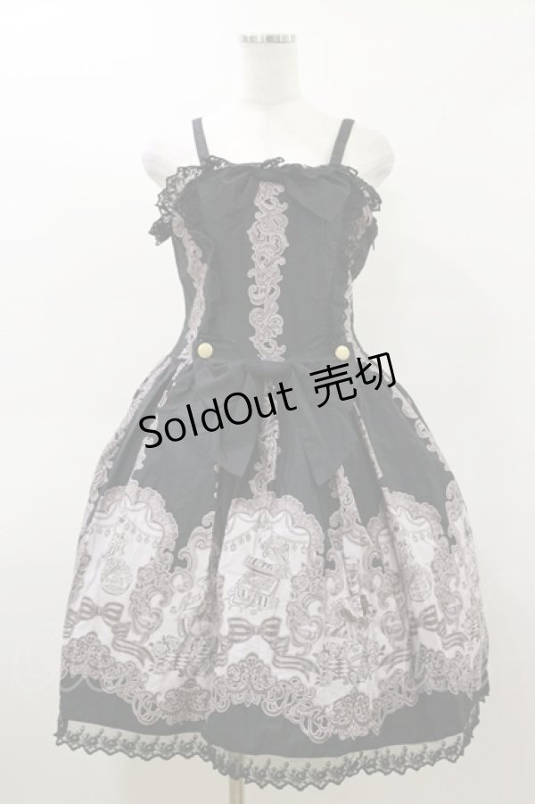 画像1: ALICE and the PIRATES / A/P海賊柄ジャンパースカート＆カチューシャ Free ブラック H-26-03-05-1072-PA-OP-NS-ZH (1)