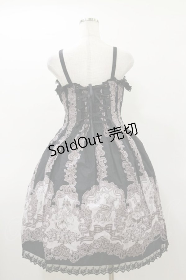 画像2: ALICE and the PIRATES / A/P海賊柄ジャンパースカート＆カチューシャ Free ブラック H-26-03-05-1072-PA-OP-NS-ZH (2)