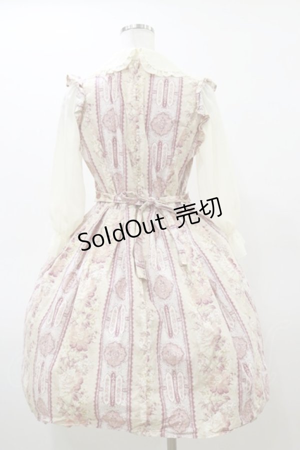 画像2: Innocent World / 丸衿ストライプローズワンピース L ピンク H-26-03-05-1076-IW-OP-NS-ZH (2)