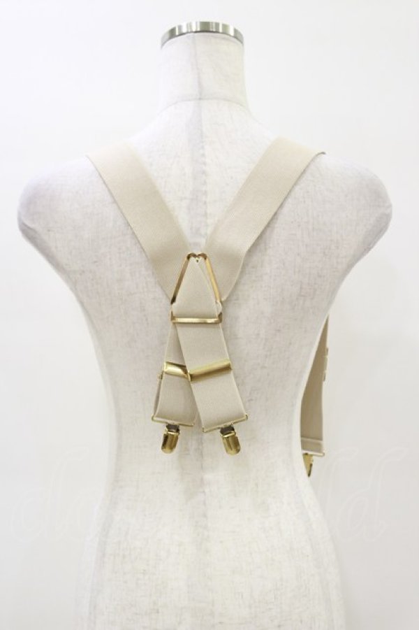 画像2: Amavel / Noble Lion Emblem サスペンダー  ベージュ H-26-03-05-1008-CA-ZA-NS-ZH (2)