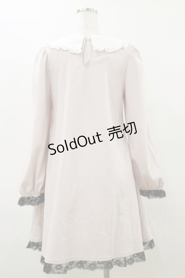 画像2: Ank Rouge / ビジューリボンカットワンピース M ピンク H-26-03-05-1080-CA-OP-NS-ZH (2)