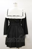 画像2: DearMyLove / セーラービジューレースフリルワンピース LL ブラック H-26-03-05-1082-EL-OP-NS-ZH (2)
