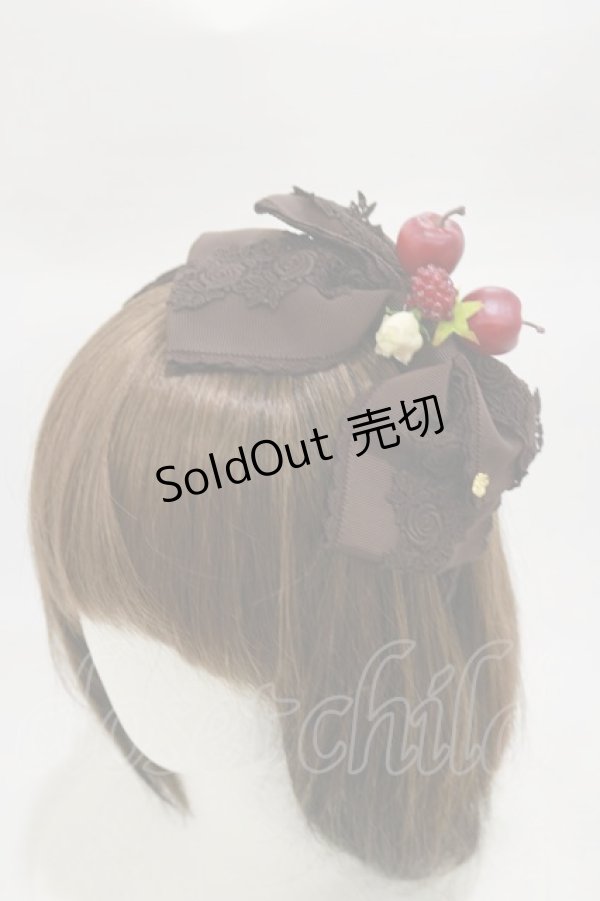 画像1: BABY,THE STARS SHINE BRIGHT / 秘密の森のリボンカチューシャ  ブラウン H-26-03-05-1013-BA-AC-NS-ZH (1)